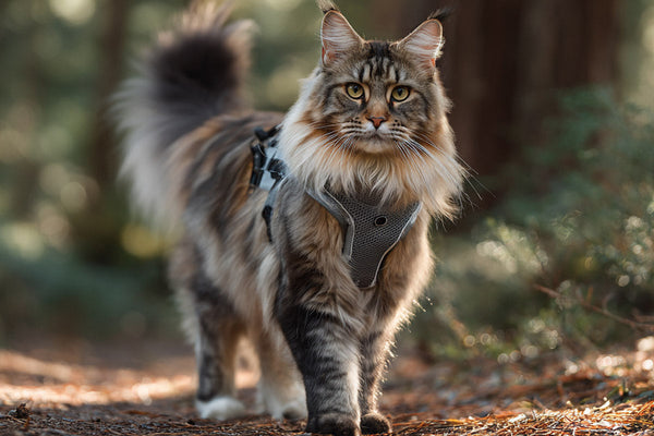 Choisir un harnais ergonomique pour votre Maine Coon