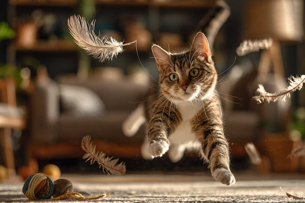 Jeux pour chats d’intérieur : éviter l’ennui, prise de poids… bêtises